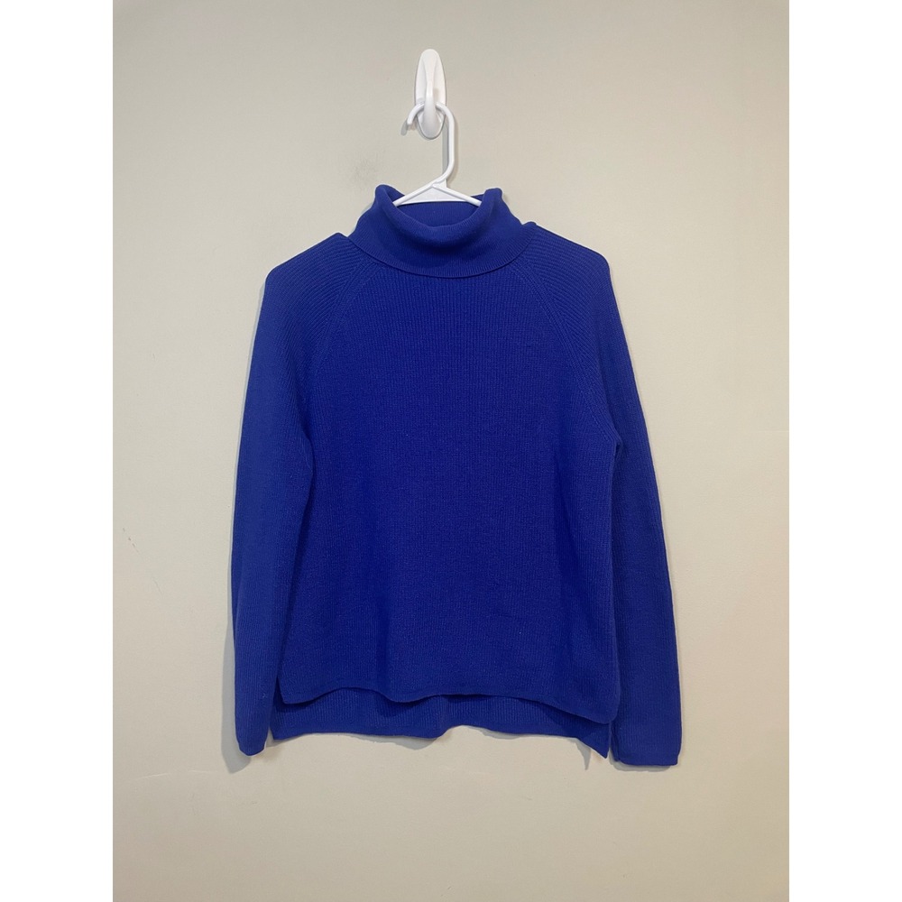 Title Nine Offsite Synergy Turtleneck Sweater Blue/Purple Size Medium